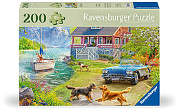 Ravensburger Puzzle 12001370 - Sommerhaus am See - Puzzle für ältere Menschen und Senioren, mit 200 extra griffigen Puzzleteilen, großer Bildvorlage und Unterlage zum Puzzeln Spiel