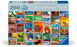 Ravensburger Puzzle 12001371 - Briefmarken - Puzzle für ältere Menschen und Senioren, mit 200 extra griffigen Puzzleteilen, großer Bildvorlage und Unterlage zum Puzzeln Spiel