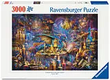 Erwachsenenpuzzle 3000 Teile - Drachenbibliothek Spiel