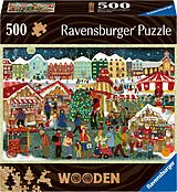 Christmas Market WOODEN Puzzle Spiel