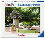 Blumengruß am Gartentisch Spiel