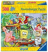 Erwachsenenpuzzle 500 Teile - SpongeBob Schwammkopf - Spieleabend in der Krossen Krabbe Spiel