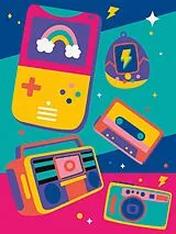 CreArt, Malen nach Zahlen Erwachsene - 90's Vibes Spiel