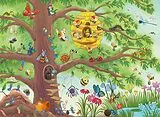 Kinderpuzzle 100 Teile - Die fleißigen Waldbewohner Spiel