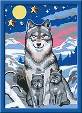 CreArt Kinder - Süsse Wolfsfamilie Spiel