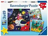 Kinderpuzzle 3x49 Teile - Tierwissenschaftler Spiel
