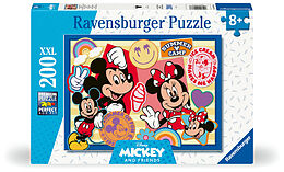 Ravensburger Kinderpuzzle - 12004136 Unterwegs mit Mickey und Minnie - Puzzle für Kinder ab 8 Jahren, mit 200 Teilen im XXL-Format Spiel