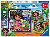 Kinderpuzzle 3x49 Teile - Dora the Explorer Spiel