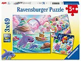 Kinderpuzzle 3x49 Teile - Süßigkeiten Küste Spiel