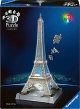 3D Puzzle Iconics: Eiffelturm - mit Licht Spiel