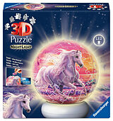 3D Puzzle-Ball Nachtlicht Pferde am Strand Spiel