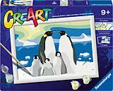 CreArt, Malen nach Zahlen Kinder - Pinguin-Familie Spiel