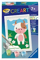 CreArt, Malen nach Zahlen Kinder - Süße Kuh Spiel