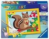 CreArt, Malen nach Zahlen Kinder - Streifenhörnchen Spiel