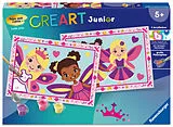 CreArt, Malen nach Zahlen Junior - Feen-Prinzessinnen Spiel