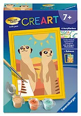 CreArt, Malen nach Zahlen Kinder - Neugierige Erdmännchen Spiel