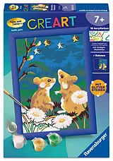 CreArt, Malen nach Zahlen Kinder - Sternenklare Mäusenacht Spiel