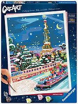 CreArt, Malen nach Zahlen Adults Premium - Weihnachten in Paris Spiel