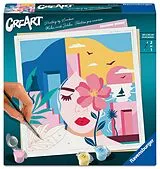 CreArt, Malen nach Zahlen Adults Trend - Träumende Frau Spiel