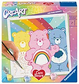 CreArt, Malen nach Zahlen Adults Trend Care Bears - Glücksbärchi-Momente Spiel