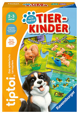 Ravensburger tiptoi 00108 - Alle meine Tierkinder - Lernspiel ab 2 Jahre - tiptoi Spiel ab 2 Spiel