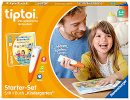 Ravensburger tiptoi Starter-Set 00113: Stift und Wörter-Bilderbuch Kindergarten- Lernsystem für Kinder ab 3 Jahren Spiel