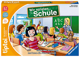 Ravensburger tiptoi Spiel - 00123 Wir spielen Schule - Spiel von Ravensburger ab 5 Jahren für 1-4 Spieler, Erlebe interaktiv einen kompletten Schultag Spiel