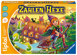 Ravensburger tiptoi Spiel 00132 Zahlen-Hexe, Zählen lernen von 1 - 10 für Kinder ab 3 Jahren Spiel
