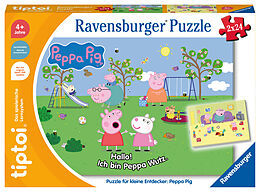 Ravensburger tiptoi Puzzle 00163 Puzzle für kleine Entdecker: Peppa Pig, Kinderpuzzle für Kinder ab 4 Jahren, für 1 Spieler Spiel