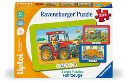 Ravensburger tiptoi Puzzle 00227 - 3 erste Puzzles: Fahrzeuge, niedliche Rahmenpuzzles für Kinder ab 2 Jahren Spiel