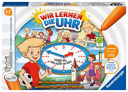 Ravensburger tiptoi® Spiel 00847 - Wir lernen die Uhr - interaktives Lernspiel ab 6 Jahren, mit digitaler und analoger Uhr zum selbst einstellen Spiel
