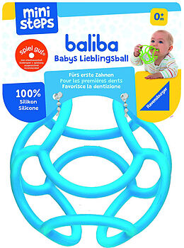 Ravensburger ministeps 4149 baliba - Flexibler Ball, Greifling und Beißring - Baby Spielzeug ab 0 Monate - blau Spiel