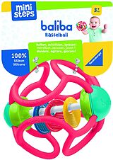 Ravensburger ministeps 4151 baliba Rasselball - Flexibler Greifling, Beißring und Babyrassel - Baby Spielzeug ab 3 Monate - rot Spiel