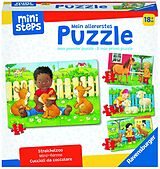 Ravensburger ministeps 4169 Mein allererstes Puzzle: Streichelzoo - 4 erste Puzzles mit 2-5 Teilen, Spielzeug ab 18 Monate Spiel