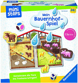 Ravensburger ministeps 4173 Unser Bauernhof-Spiel, Erstes Spiel rund um Tiere, Farben und Formen - Spielzeug ab 2 Jahre Spiel