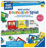Ravensburger ministeps 4187 Mein erstes Eisenbahn-Spiel, Erstes Würfel- und Puzzlespiel zum Farbenlernen, Spielzeug ab 2 Jahre Spiel