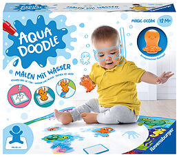 Ravensburger 4568 Aquadoodle Magic Ocean - Fleckenfreies Stempeln und Entdecken mit Wasser - Stempelset mit magischer Stoffmatte für Babys ab 1 Jahr Spiel