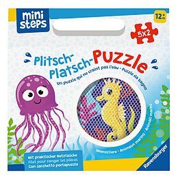 Ravensburger ministeps 4588 Plitsch-Platsch-Puzzle Meerestiere - Outdoor- & Badespielzeug, Spielzeug ab 1 Jahre, inklusive praktischer Netztasche Spiel