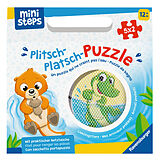 Ravensburger ministeps 4589 Plitsch-Platsch-Puzzle Lieblingstiere - Outdoor- & Badespielzeug, Spielzeug ab 1 Jahre, inklusive praktischer Netztasche Spiel