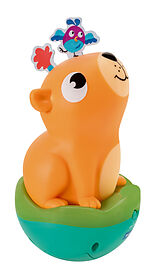 Ravensburger 4874 play+ Musikalischer Stehauf-Kreisel: Capybara, Roly-Poly, Steh-auf-Männchen, Licht- und Sound-Spielzeug, elektronisches Spielzeug für Kinder ab 1 Jahr Spiel