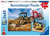Baufahrzeuge im Einsatz Kinderpuzzle Spiel