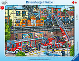 Ravensburger Kinderpuzzle - 05093 Feuerwehreinsatz an den Bahngleisen - Rahmenpuzzle für Kinder ab 4 Jahren, mit 48 Teilen Spiel