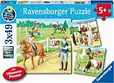 Ein Tag auf dem Reiterhof Kinderpuzzle Spiel