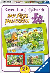 Ravensburger Kinderpuzzle - 05138 Kleine Gartentiere - My First Puzzle für Kinder ab 2,5 Jahren, mit 3x6 Teilen Spiel