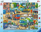 Auf der Baustelle ist was los! Kinderpuzzle Spiel