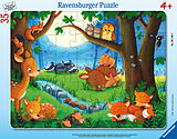 Ravensburger Kinderpuzzle - 05146 Wenn kleine Tiere schlafen gehen - Rahmenpuzzle für Kinder ab 3 Jahren, mit 35 Teilen Spiel