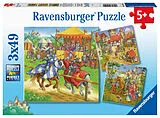 Ritterturnier im Mittelalter Kinderpuzzle Spiel