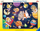 Ravensburger Kinderpuzzle - Tierische Astronauten - 30-48 Teile Rahmenpuzzle für Kinder ab 4 Jahren Spiel