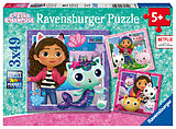 Ravensburger Kinderpuzzle 05659 - Spielzeit mit Gabby - 3x49 Teile Gabby's Dollhouse Puzzle für Kinder ab 5 Jahren Spiel