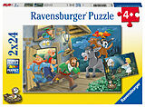 Ravensburger Kinderpuzzle - 05719 Märchenstunde - 2x24 Teile Puzzle für Kinder ab 4 Jahren Spiel